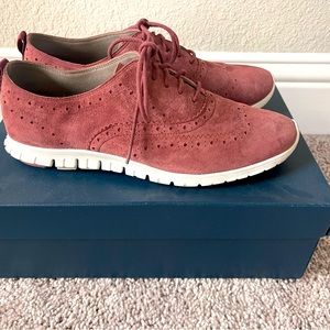 Women size 9 Cole Haan zero grand wine color suede